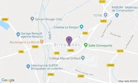 Localisation Banque Populaire Agence de Bricquebec
