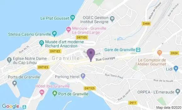 Localisation Banque Populaire Agence de Granville