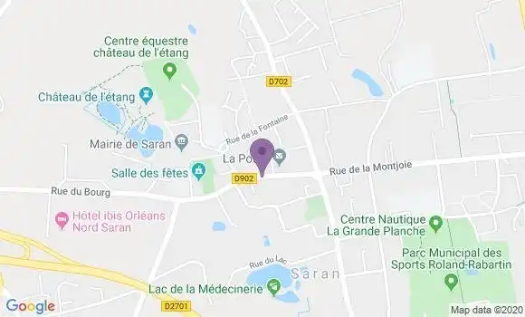 Localisation LCL Agence de Saran