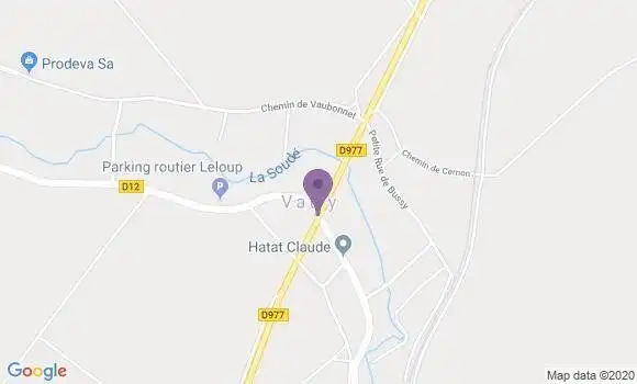 Localisation Banque Populaire Agence de Vatry