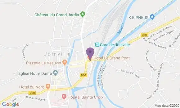Localisation Banque Populaire Agence de Joinville