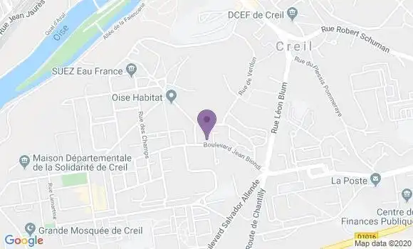 Localisation LCL Agence de Creil Plateau