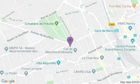Localisation Banque Populaire Agence de Nancy Saint Lambert