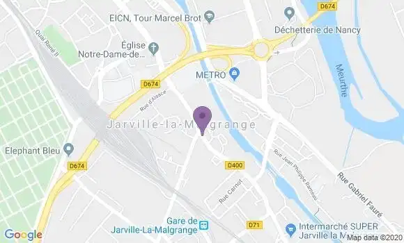 Localisation Banque Populaire Agence de Jarville la Malgrange