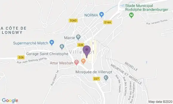 Localisation Banque Populaire Agence de Villerupt