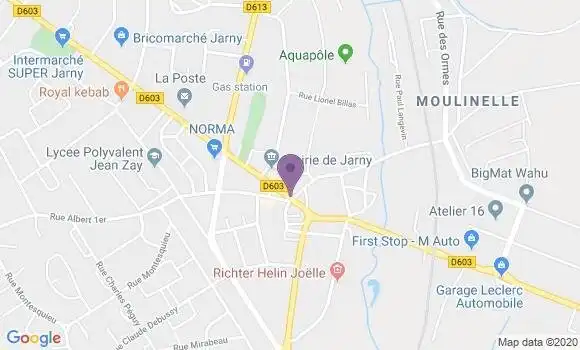 Localisation Banque Populaire Agence de Jarny
