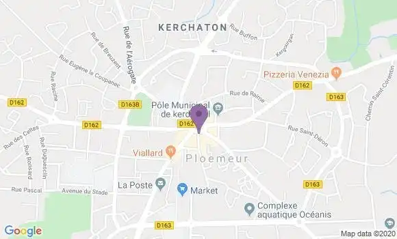 Localisation Banque Populaire Agence de Ploemeur