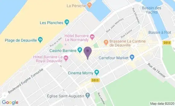 Localisation LCL Agence de Deauville