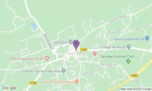 Localisation Banque Populaire Agence de Sarzeau