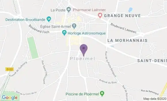 Localisation Banque Populaire Agence de Ploërmel