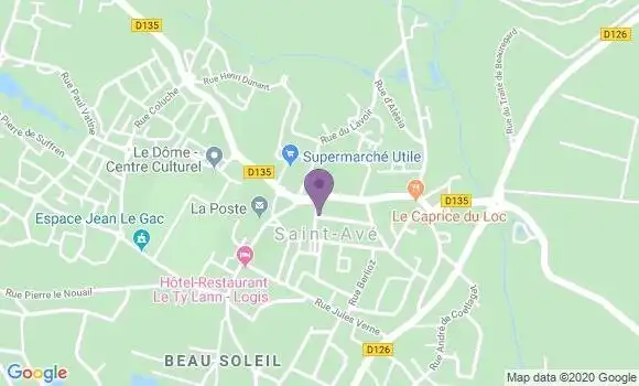 Localisation Banque Populaire Agence de Saint Avé