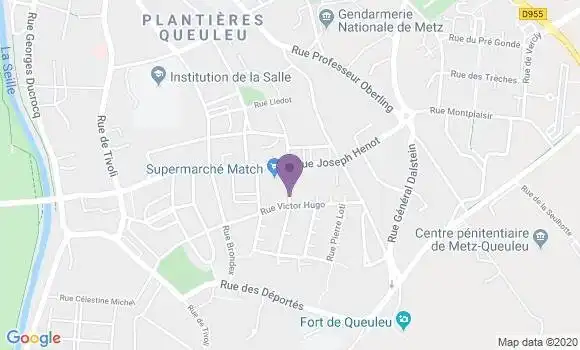 Localisation Banque Populaire Agence de Metz Queuleu