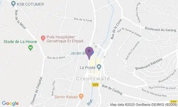 Localisation Banque Populaire Agence de Creutzwald Za