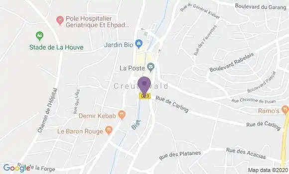 Localisation Banque Populaire Agence de Creutzwald