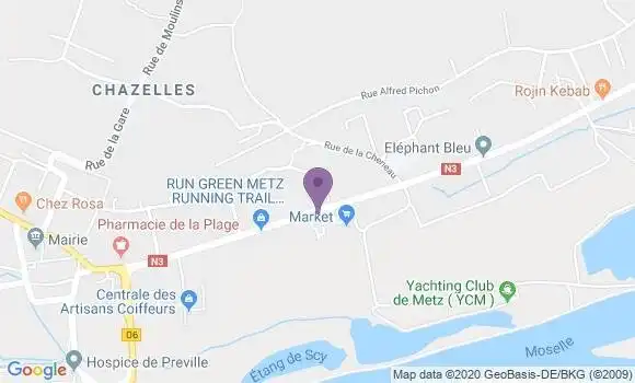 Localisation Banque Populaire Agence de Scy Chazelles