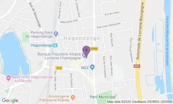 Localisation Banque Populaire Agence d