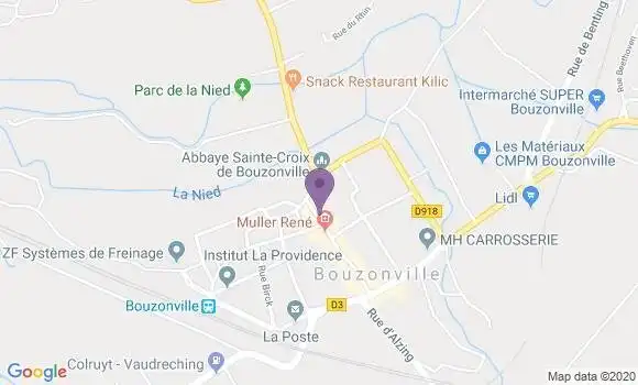 Localisation Banque Populaire Agence de Bouzonville