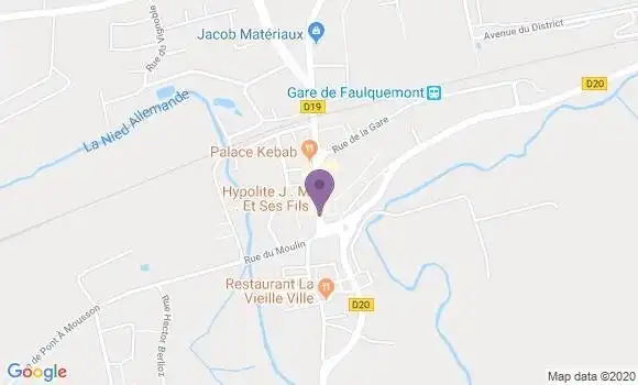 Localisation Banque Populaire Agence de Faulquemont