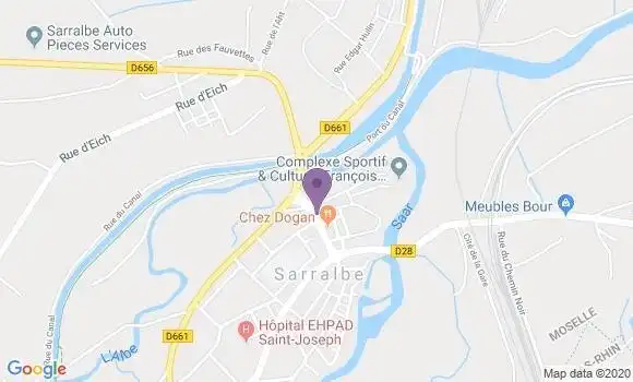 Localisation Banque Populaire Agence de Sarralbe