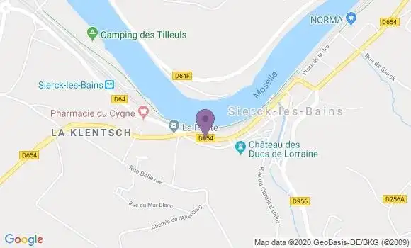 Localisation Banque Populaire Agence de Sierck les Bains