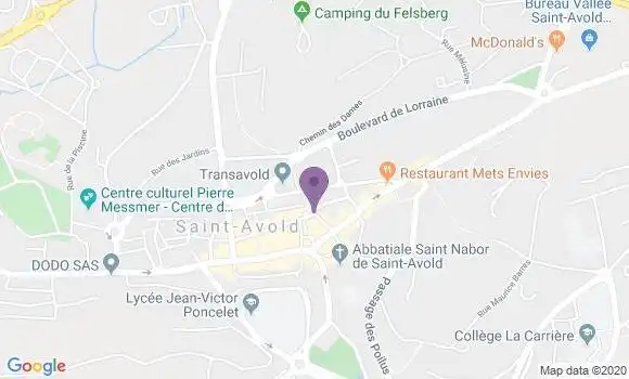 Localisation Banque Populaire Agence de Saint Avold