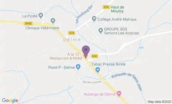 Localisation Banque Populaire Agence de Delme
