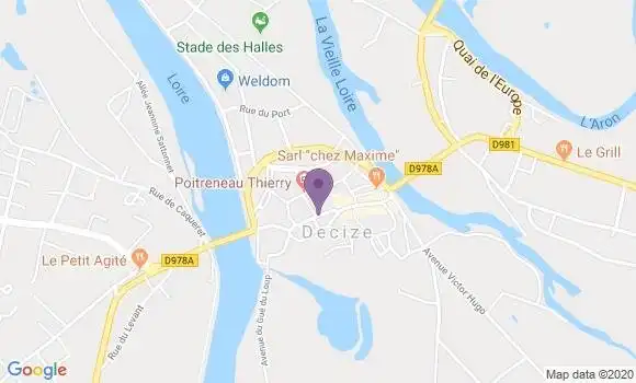 Localisation Banque Populaire Agence de Decize