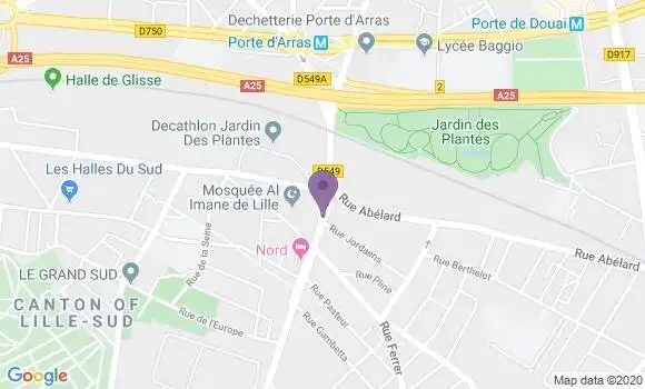 Localisation Banque Populaire Agence de Lille Faubourg d