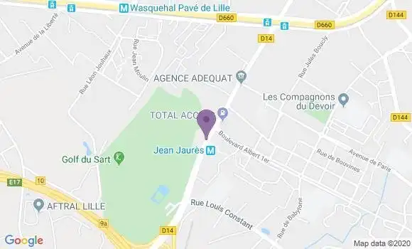 Localisation Banque Populaire Agence de Croix Mairie