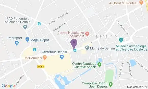 Localisation Banque Populaire Agence de Denain