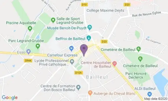Localisation Banque Populaire Agence de Bailleul