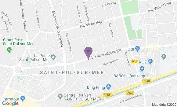 Localisation Banque Populaire Agence de Saint Pol sur Mer