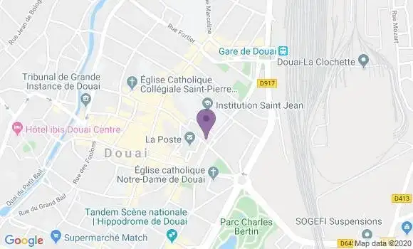 Localisation Banque Populaire Agence de Douai