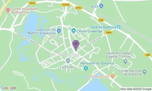 Localisation Banque Populaire Agence de Le Quesnoy