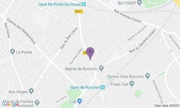 Localisation Banque Populaire Agence de Ronchin