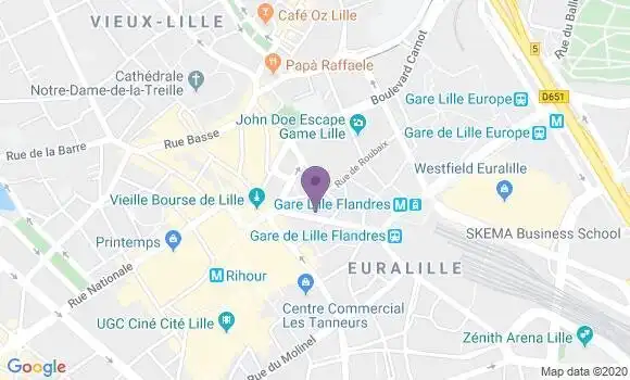 Localisation Banque Populaire Agence de Lille Faidherbe