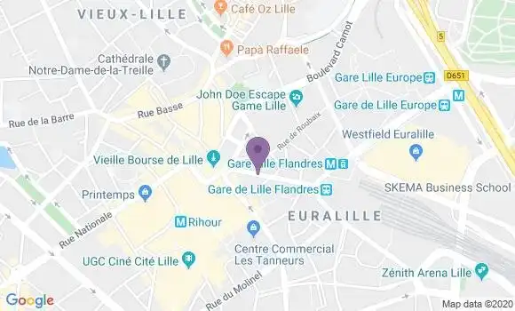 Localisation Banque Populaire Agence de Lille Joire Pajot Martin