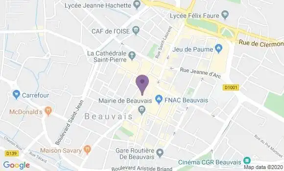 Localisation Banque Populaire Agence de Beauvais