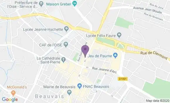 Localisation Banque Populaire Agence de Beauvais Gambetta