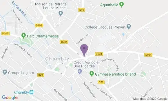 Localisation Banque Populaire Agence de Chambly