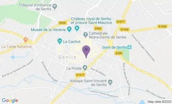Localisation Banque Populaire Agence de Senlis