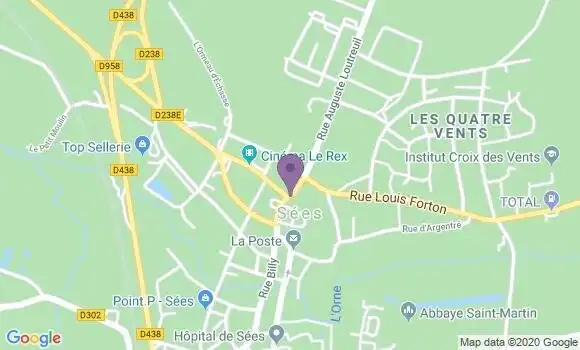 Localisation Banque Populaire Agence de Sées