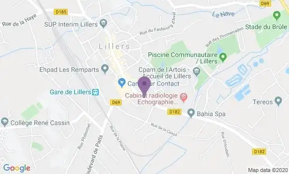 Localisation Banque Populaire Agence de Lillers