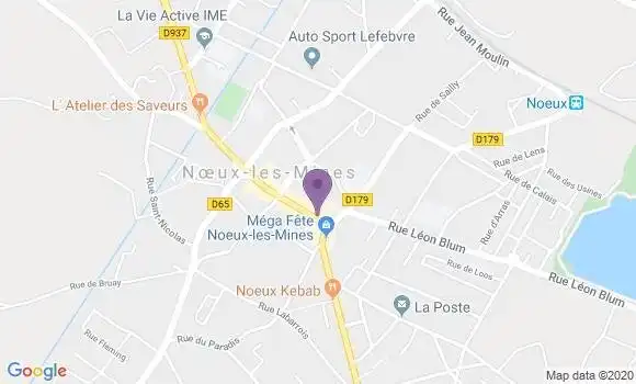Localisation Banque Populaire Agence de Noeux les Mines