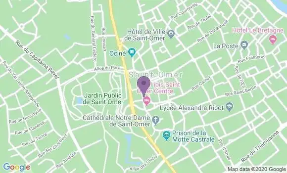 Localisation Banque Populaire Agence de Saint Omer