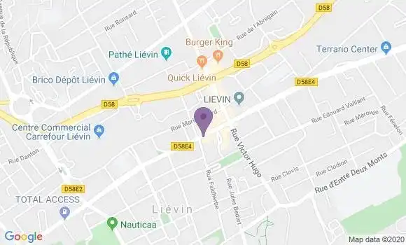 Localisation Banque Populaire Agence de Liévin