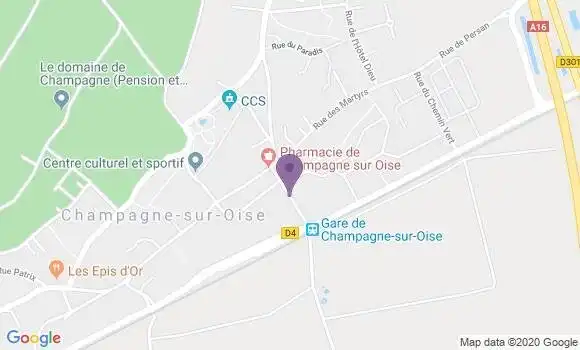 Localisation Banque Populaire Agence de Beaumont