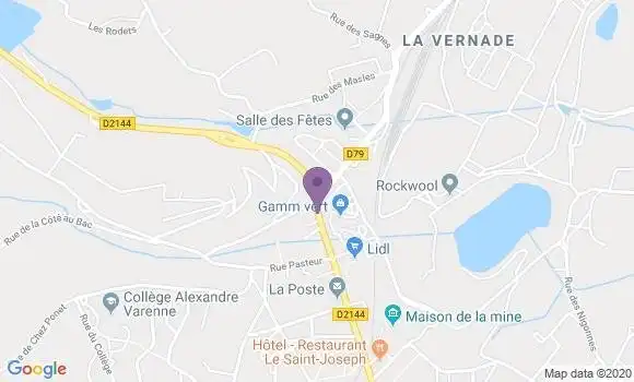 Localisation Banque Populaire Agence de Saint Eloy les Mines