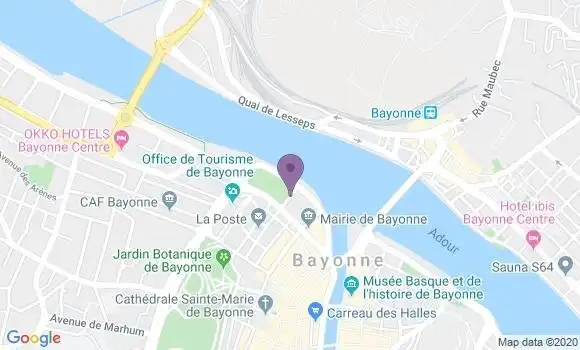 Localisation Banque Populaire Agence de Bayonne