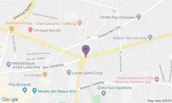 Localisation Banque Populaire Agence de Lons